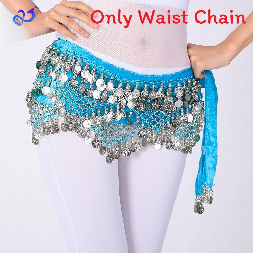 Belly Dance Hip Belt With Triangle Coins For Practice And Performance