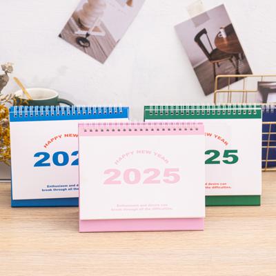 2025 Kleiner Tischkalender, stehender Flip-Desktop-Kalender, Monatsplaner, Zeitmanagement-Organizer für das Home-Office und die Schule