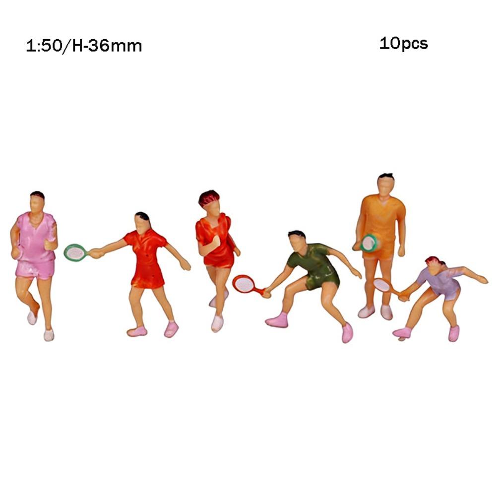 10Pcs 1:100/1:75/1:50 Scale Sand Table Model Mixed Color Mixed Pose Simulation Human Model Handmade Diy Dollhouse Character