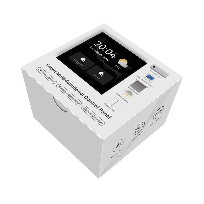 TUYA 4" Smart Living Doodle: Multifunctional Control Screen with Alexa Voice Support.