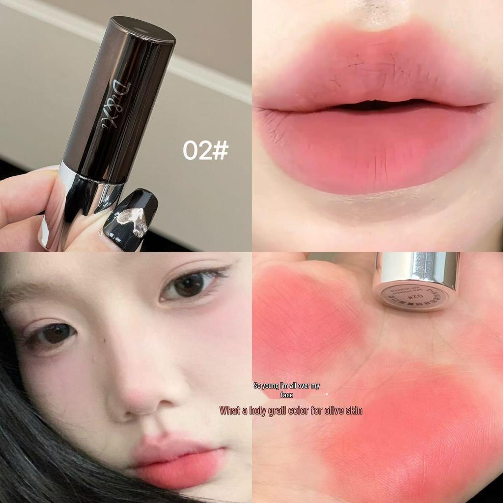 DIXI Amber Velvet Matte Lipstick – Long-lasting, High Pigment, Non-transfer, Whitening Lip Mud.