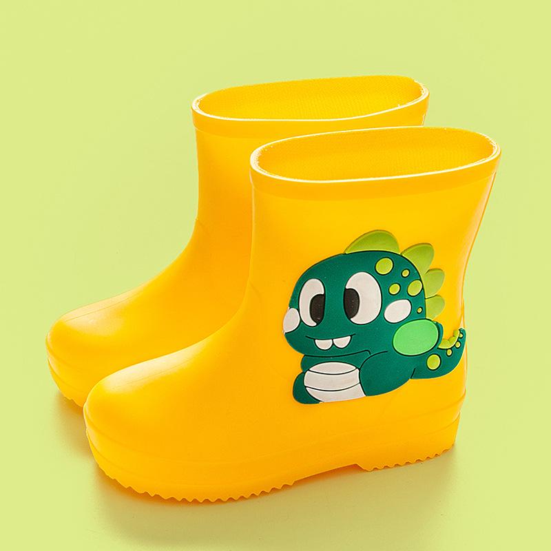 Kids' Waterproof Dinosaur Rain Boots for Boys & Girls Aged 1-7 - Lightweight, Non-slip Footwear