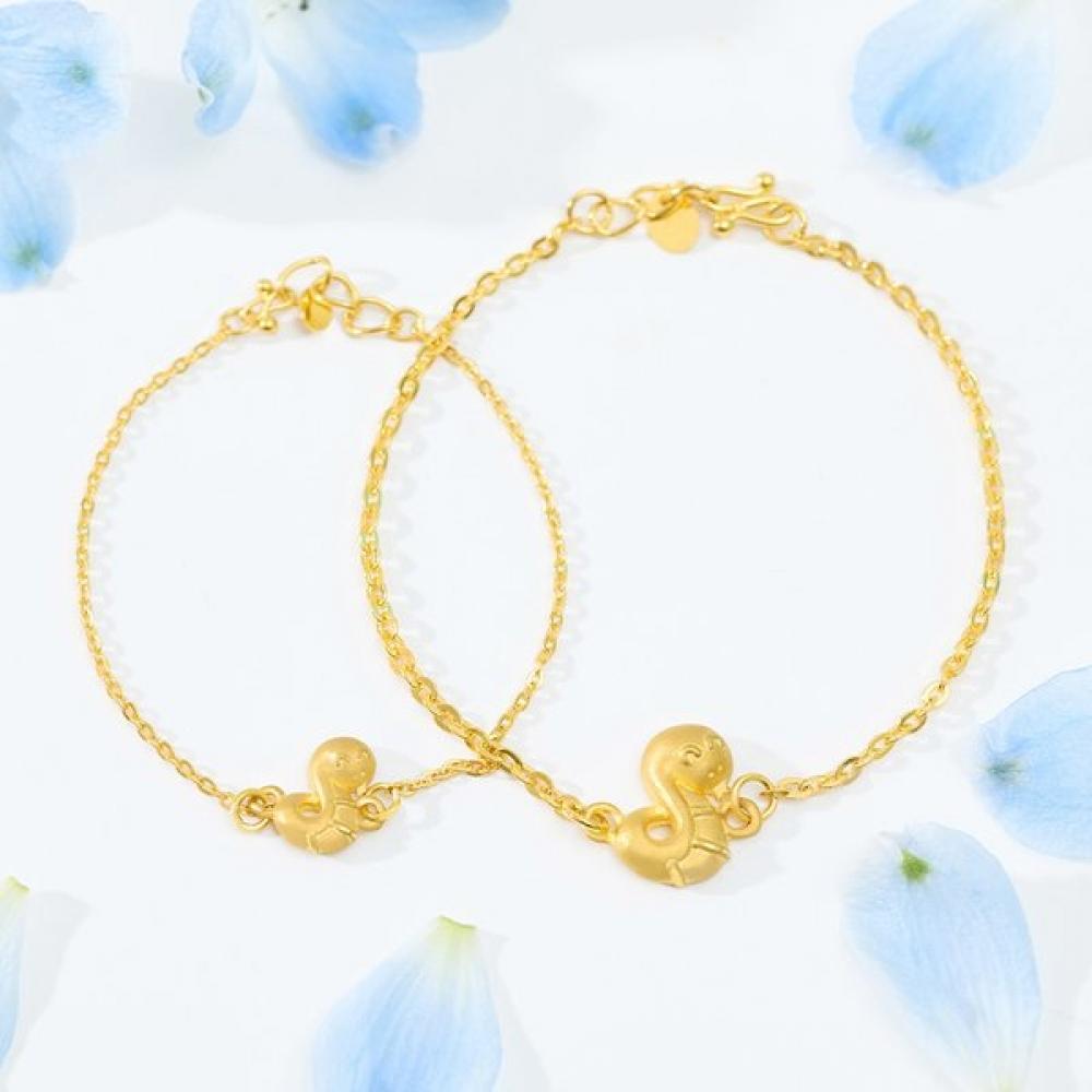 Tiny Co 24k CoCoi 1.875g Snake Smile Bracelet