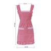 Lovely Adjustable Cooking Ladies Waterproof Princess Skirt with Pockets Apron Kitchen Work Clothes