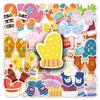 50 Gloves Graffiti Stickers Cartoon Cute Winter Fresh Gum Decorative Water Cup Creative Mobile Phone Case Stickers