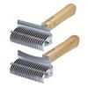 3 In 1 Dematting Deshedding Pet Comb Dogs Cats Pet Knot Comb with Safe Bottom Hair Rake Pet Grooming Tool