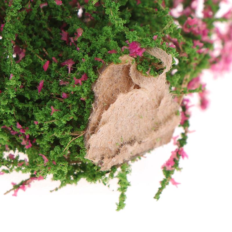 1Stk Puppenhaus DIY Dekoration 1/12 Puppenhaus Miniatur Mehrfarbiger Blumenbusch Grüne Pflanze Blumenmodell Spielzeug