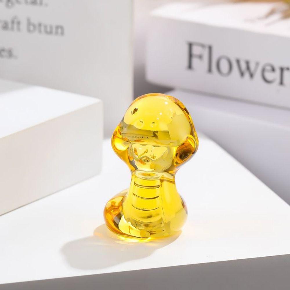 Creative Citrine Figurine Ornaments Crystal Mini Miniature Figure Car Interior Ornament