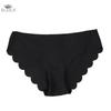 Large Size Women's Underwear Panties Ice Silk Seamless Sports Invisible Low Waist Sexy Briefs
