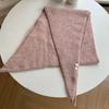 1Pc Triangular Scarf Warm Solid Color Soft Shawl Versatile Knit