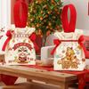 Cartoon 2026 New Year Gift Bag Chinese Style Canvas Horse Year Handbag Bag Portable Large Capacity Fashion Wedding Candy Bag