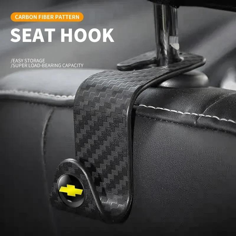 BSRJN1 1/2/4pcs Car Seat Back Hook Interior Portable Holder Storage For Chevrolet Trax Niva Avalanche Orlando kalos Equinox Accessories
