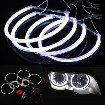 Angel Eyes Light For BMW E36 E38 E39 E46 White Car LED CCFL Halo Rings Strålkastare Auto DRL 4x 131mm Lamp Kit
