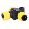 for NMEA 2000 Marine T Connector M12 5 Pin IP67 Water Resistant Stable Connection Backbone Cable Tee Terminator for
