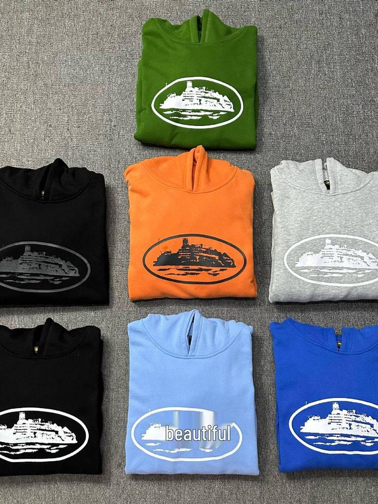 Módní pánská volná streetová fleecová mikina Corteiz, sportovní set