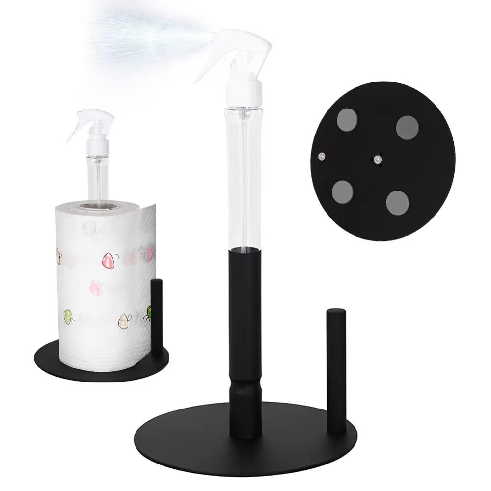 Countertop Design Paper Towel Holder with Spray Bottle Paper Towel Stand Holder  Apartment