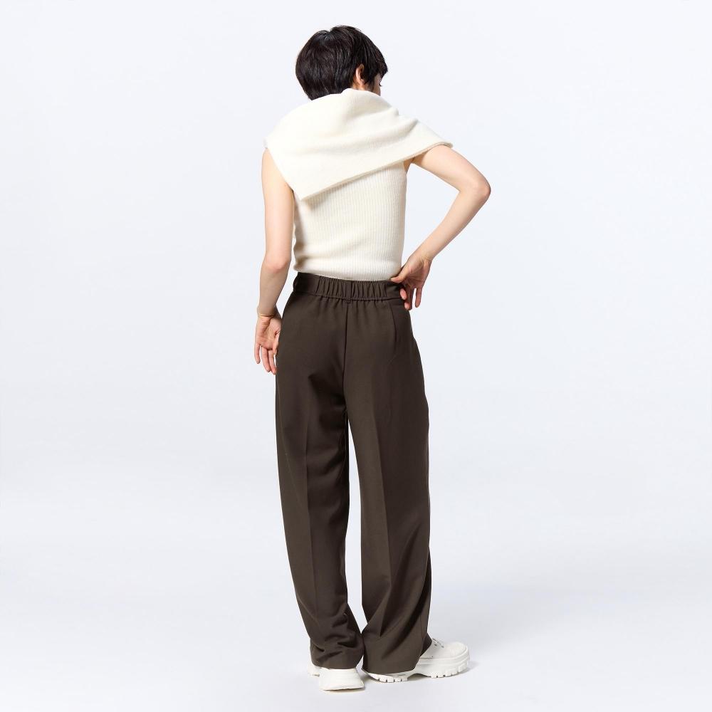 GU by Uniqlo Tuck Wide Pants  Standard Length 70.0 To 74.0 Cm 