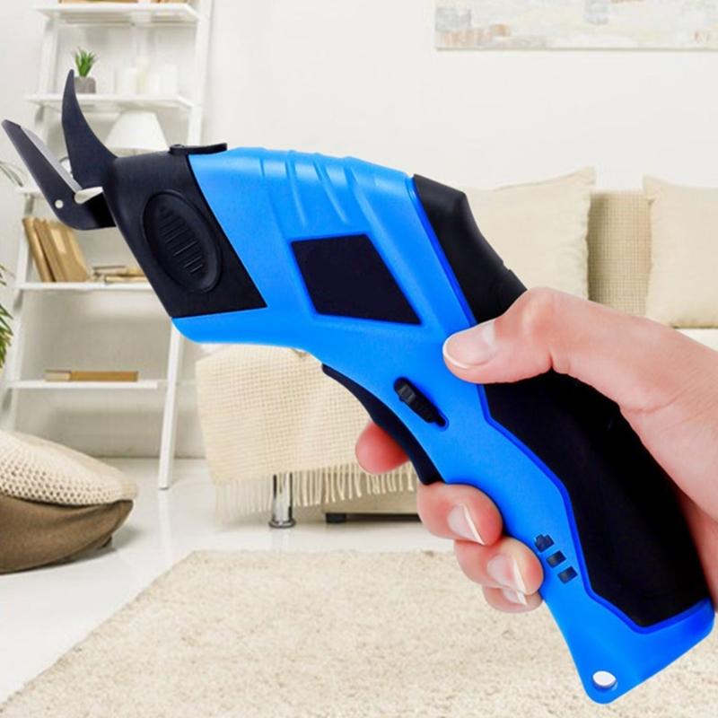 Wireless Electric Scissors Electric Fabric Scissors Electric Cardboard Cutter for Carpet Leather Fabric Paper Project