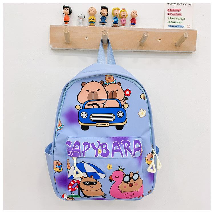 School Bag New Kapibara Children's Leisure Love Backpack Trendy Cool Cartoon Backpack