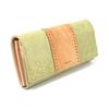 Karukuru Vegetable Series Flap Long Wallet MOS-VG002 GreenCamel