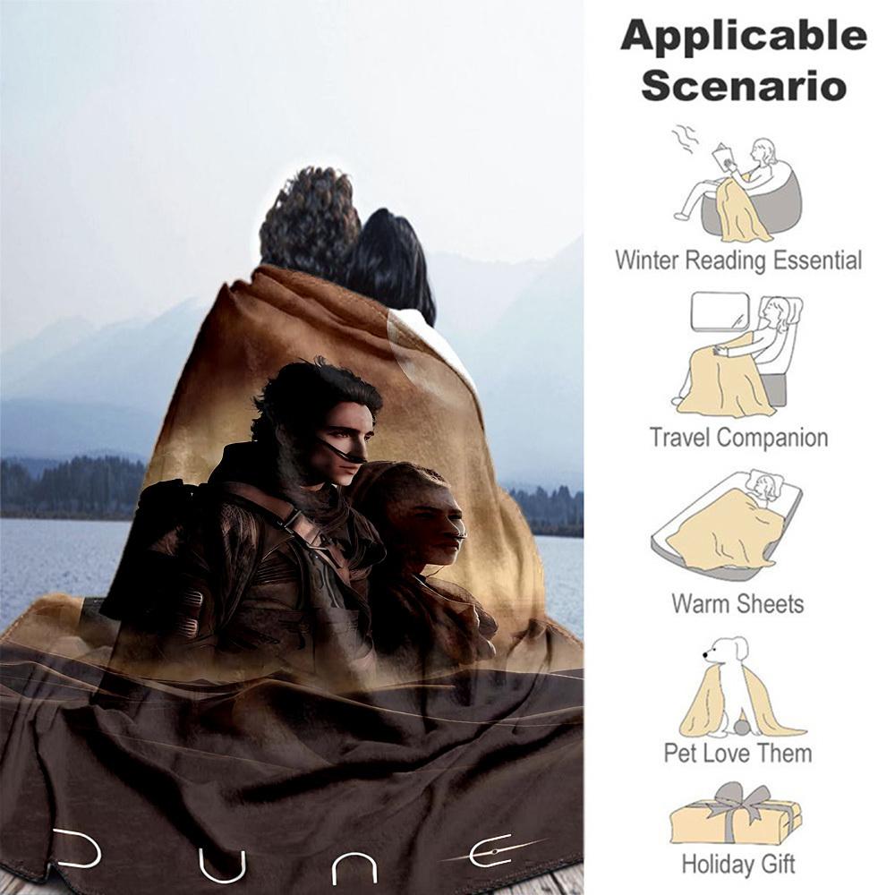 1pc DuneOutdoor Flannel Blanket Soft Plush Decor for Picnics, camping,Bedroom, Playroom, or Lunch Breakn1219A