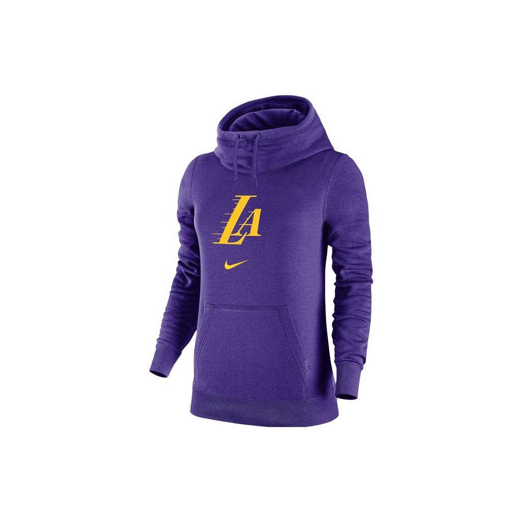 Nike X NBA Los Angeles Lakers 2023-24 Season City Edition Funnel Neck Hoodie Women Hoodies Purple DZ0392-504