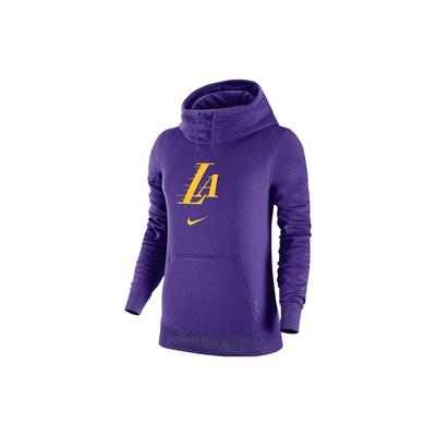 X NBA Los Angeles Lakers Temporada 2023-24 City Edition Sudadera con Cuello de Embudo para Mujer Púrpura DZ0392-504