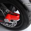 1 Heavy-Duty Bicycle & Motorcycle U-Lock with Manual Disc Brake Lock - ABS/Zinc Alloy Anti-Theft Lock Suitable for Mountain/-Bikes/Tricycles