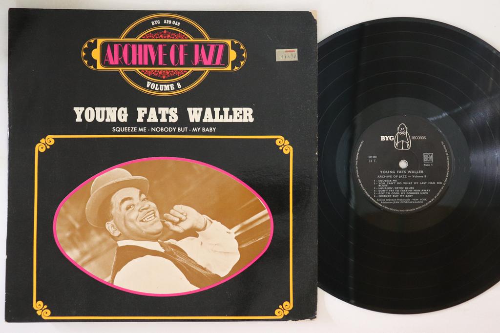LP Record FATS WALLER - Archive Of Jazz Volume 8 Young Fats 529058 BYG France Jazz Used