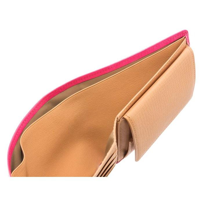 [Kipris] Bifold Wallet with Box Coin Case Shirasagi Leather 8222 (Pink)