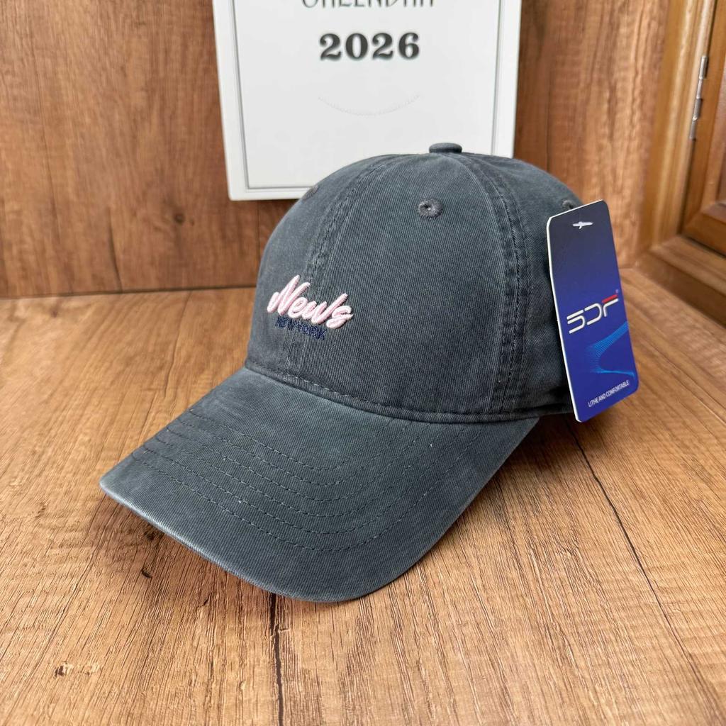 Daily cap washed old English embroidery baseball cap street travel retro style men and women tide