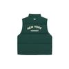 New MLB Preppy Style Collection New York Yankees Down Vest Unisex Dark Green 3ADVV1046-50GND