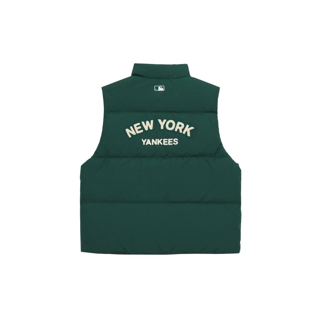 New MLB Preppy Style Collection New York Yankees Down Vest Unisex Dark Green 3ADVV1046-50GND