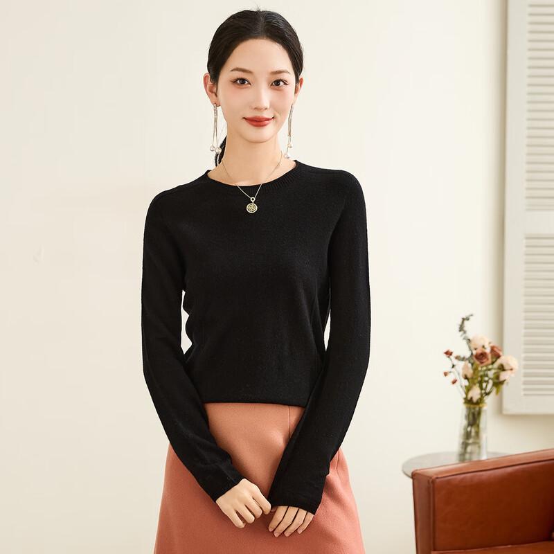 

TUHUANG Women s 100% Seamless Merino Wool Crew Neck Base Layer Top