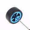 1 Set Diy Accessories 1/64 Model Wheels With Slicks Rubber Tires For Toy Model Petal Wheel Diecast Cars Refiting Parts