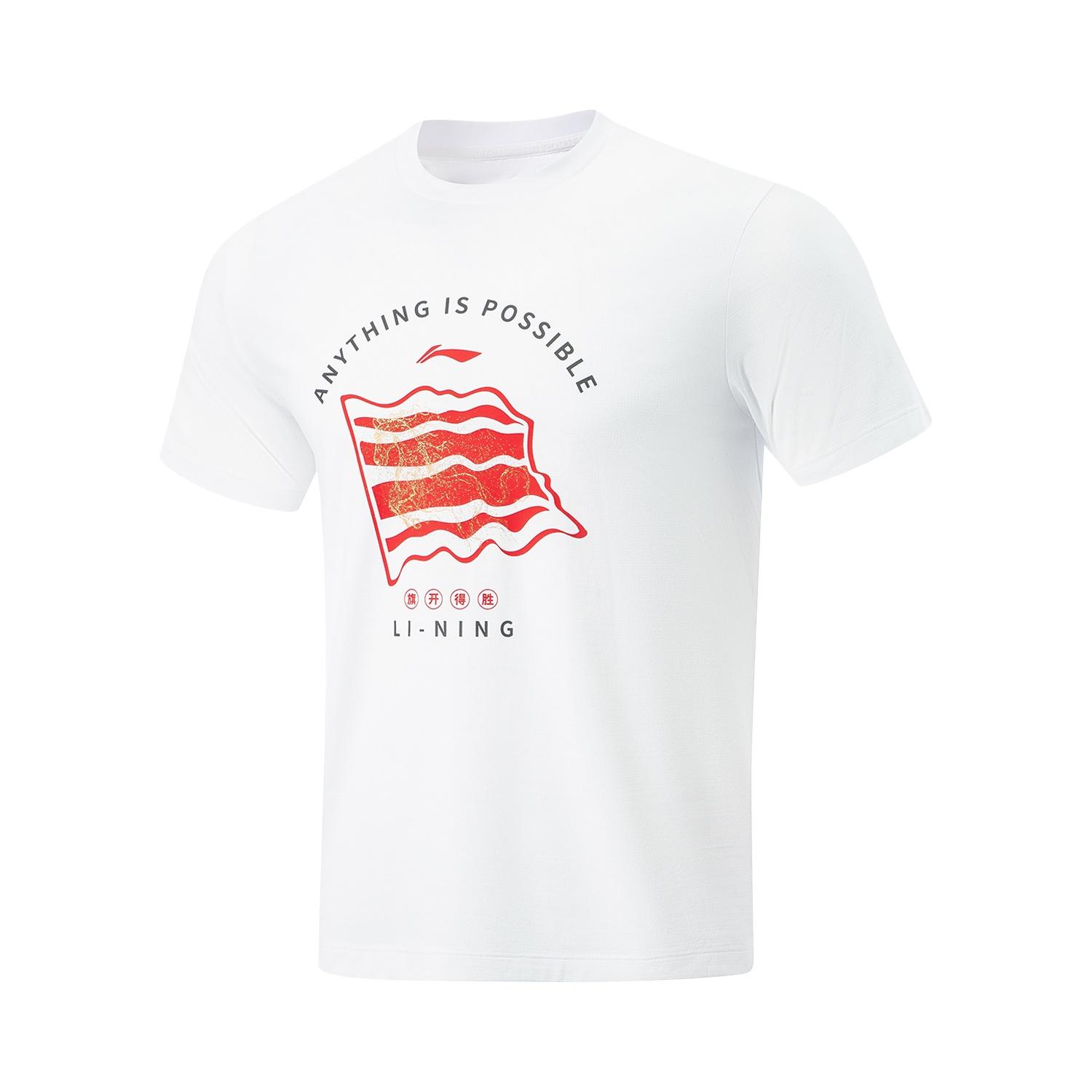 

Li Ning Table Tennis Series Moisture Wicking Quick Dry Round Neck Couple Casual T-Shirt Unisex Tops AHSW057-2 3XL