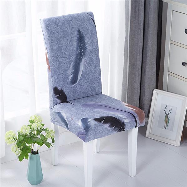 Spandex Chair Covers Elastic Geometric Dining Chair Slipcover Case Stretch Seat Cover For Wedding El Banquet Dining Room
