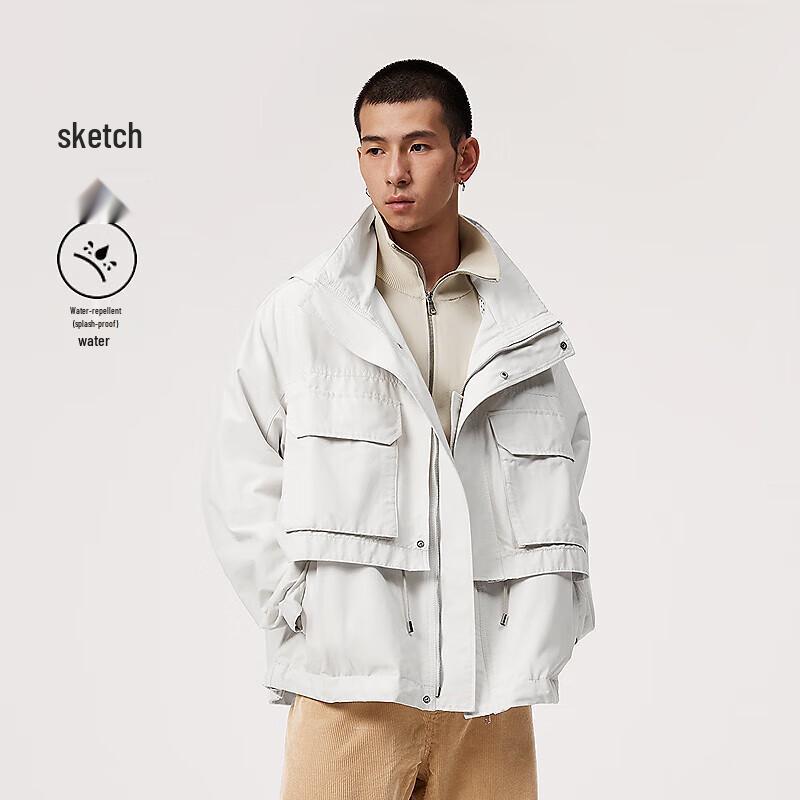 CROQUIS Men's Hooded Long Sleeve Casual Jacket