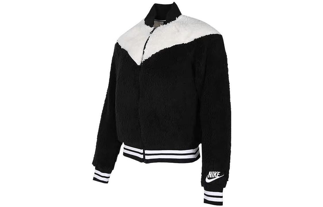 Nike Women s Nsw Sherpa Bomber Jacket Black/White 939389-010 L