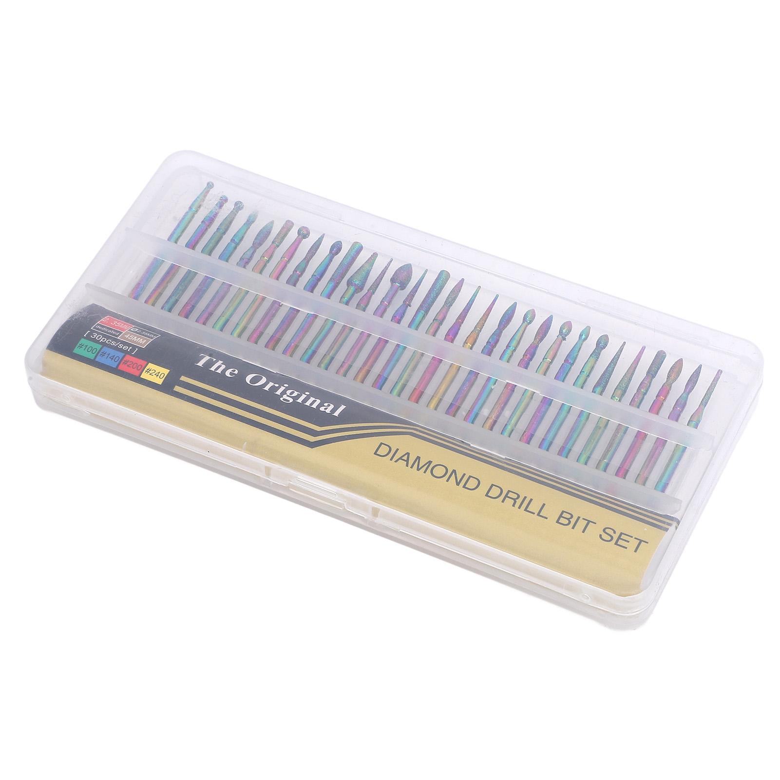 

Набор из 30 шт. насадок для маникюрного аппарата, алмазные насадки для очистки кутикулы, насадки для удаления омертвевшей кожи с хранилищем