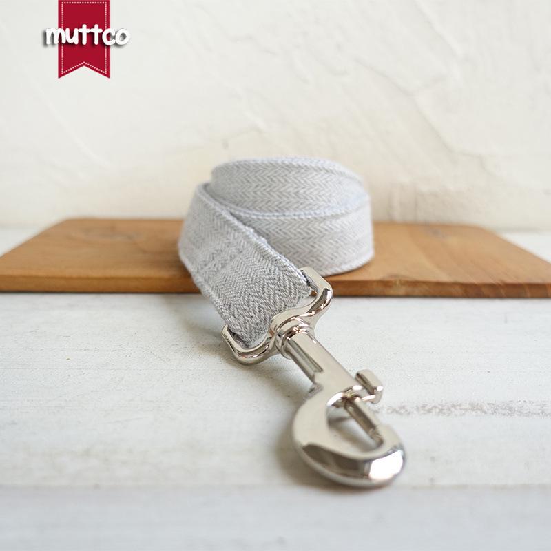 MUTTCO Self-Designed Thick Suit Style Dog Collar and Leash Set UDL-139