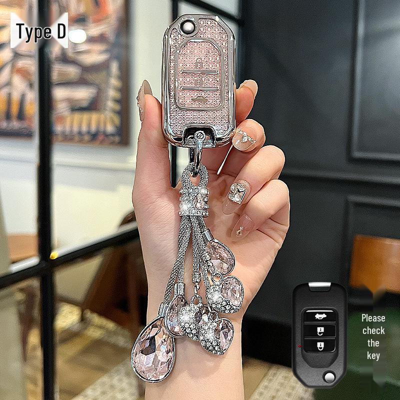 Compatible Car Key Cover for BZ Picture, XRV, Haoying, CRV, Lingpai, Jade, Civic, Accord, Fit