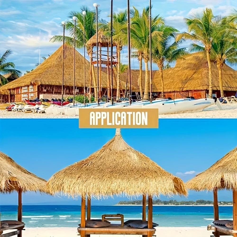 Artificial Grass Decorated with Outdoor Waterproof Artificial Ceiling of Gazebo for Simulated Thatched Roof Carpet Fake Straw House