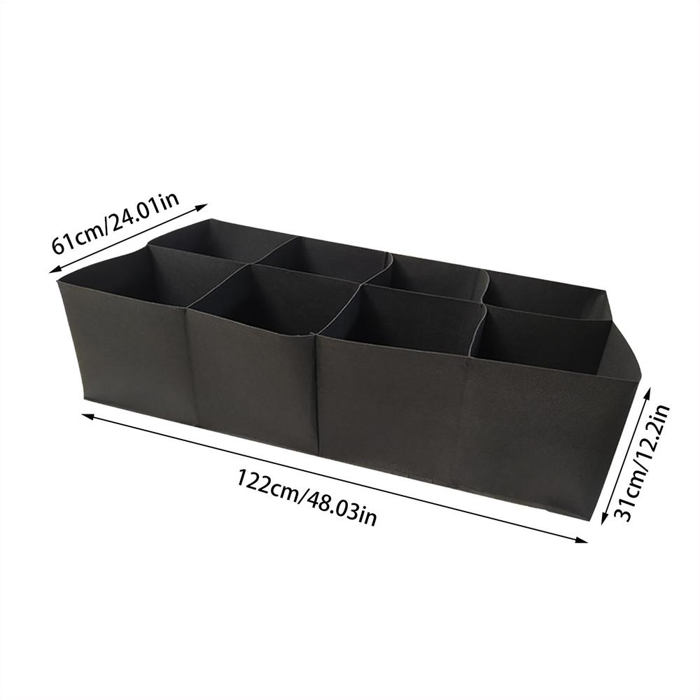 8 Grids Garden Raised Planting Bed Non-Woven Fabric Raised Garden Bed Square Garden Flower Grow Bag Vegetable Planter Pot