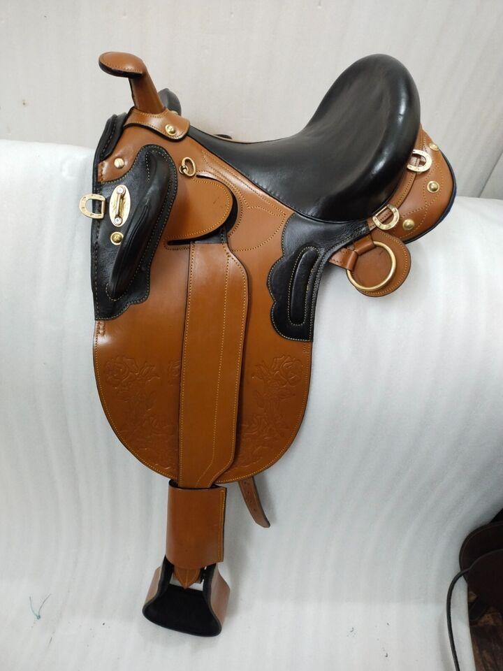 Beautiful Australian Stock With Horn leather Saddle For Horse.