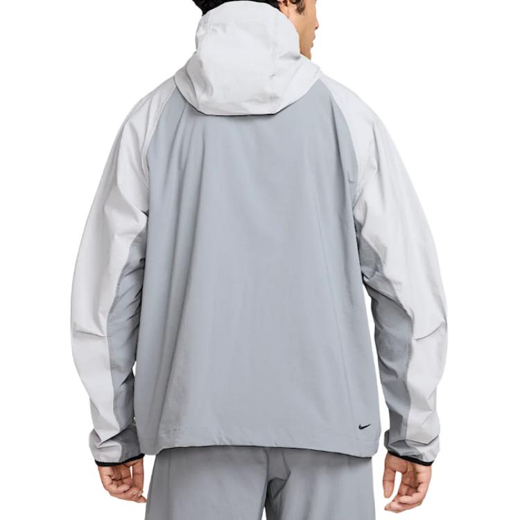 Nike Tech Series Hooded Casual Sports Jacket Men Jacket Cool-Grey Wolf-Grey HV6514-065