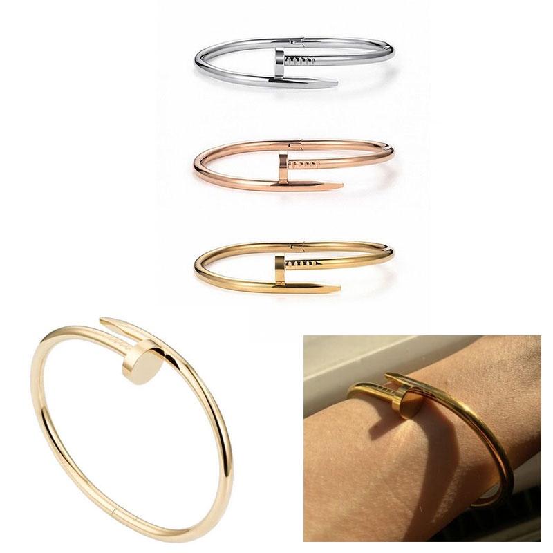 Stylish European And American Nail Bracelet With Sophisticated Design