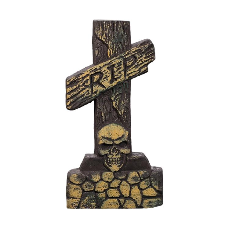 Halloween Foam Tombstone Bat Ghost Skull Party Backdrop Decoration Supplies