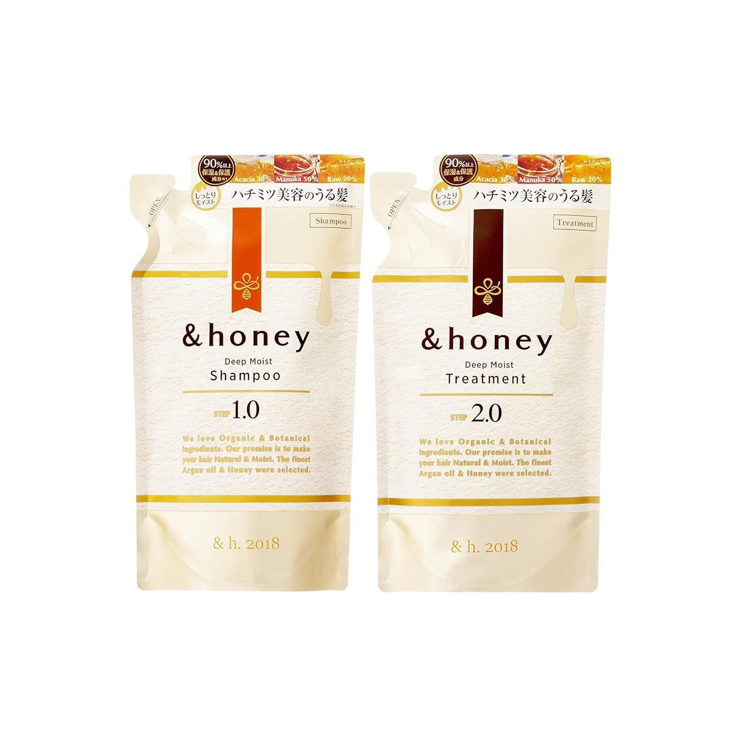 honey Deep Moist Shampoo Treatment Refill Pair Set