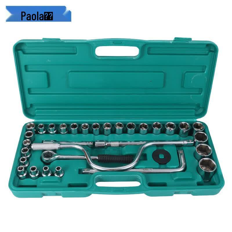 Paola 32-Piece Professional Mechanic s Socket & Ratchet Set 8-32mm